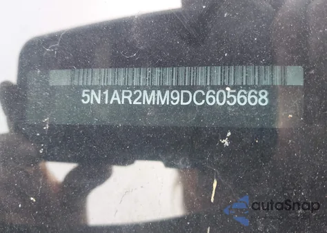 2013 Nissan Pathfinder Sl из США, поврежденный, VIN 5N1AR2MM9DC605668